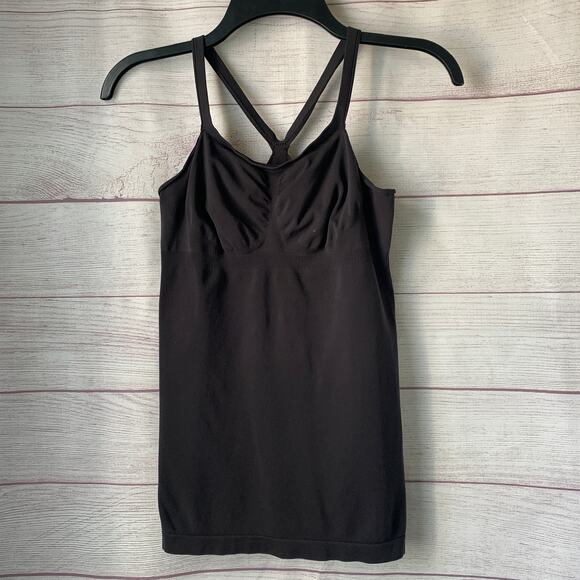 Black Stretchy Fitted Tank Top Shapewear - Picture 1 of 14